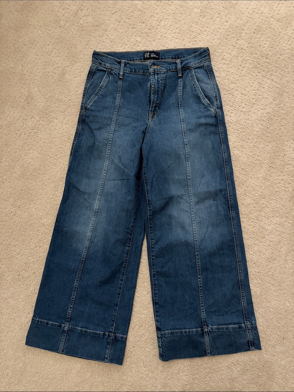 GAP Dark Blue Wide-Leg Jeans for Women